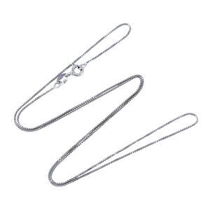 Estate Italy Sterling Silver 925 0.6mm Box Chain Necklace 18.5"